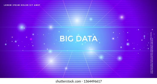 Advanced technology background, Abstract big data concept illustration