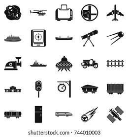 Advanced technology icons set. Simple set of 25 advanced technology vector icons for web isolated on white background