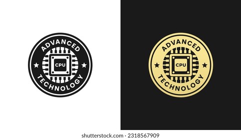 Advanced technology sign or Advanced technology label vector isolated in flat style. Best Advanced technology sign for product packaging design element. Advanced technology label isolated.