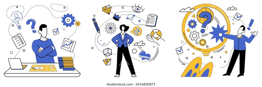 Advanced technology vector illustration. Engineering intellect is paintbrush coloring canvas advanced technology progress In garden progress, advanced technology is ever-blossoming flower success