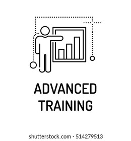 ADVANCED TRAINING Line icon