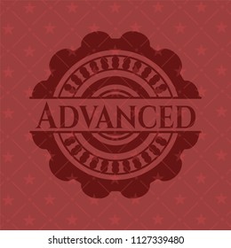 Advanced vintage red emblem