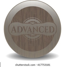 Advanced wooden emblem. Retro