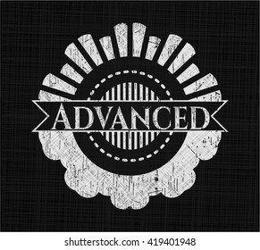 Advanced written on a chalkboard