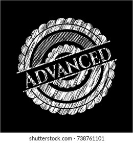 Advanced written on a chalkboard