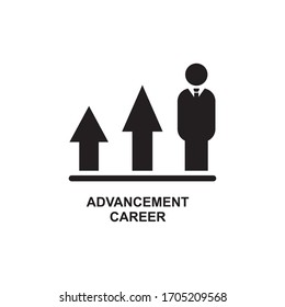 ADVANCEMENT CAREER ICON , JOB PROMOTION ICON