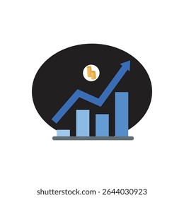 Advancement, development, improvement icon - Perfect use for print media, web, stock images, commercial use or any kind of design project.
