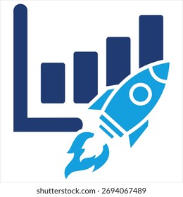 Vektor-Illustration des flachblauen Symbols