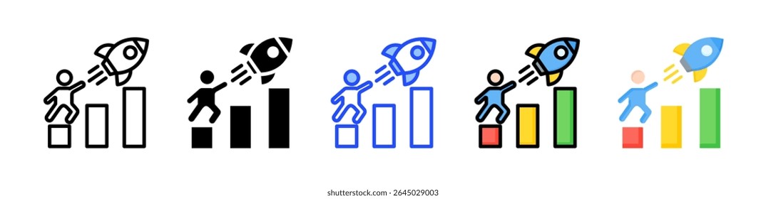 Advancement Icon Collection With Multiple Styles