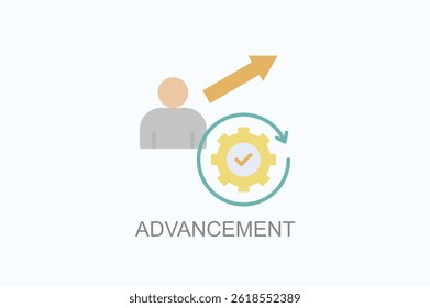Advancement Icon Or Logo Isolated Illustration