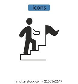 Advancement Icons Symbol Vector Elements Infographic Stock Vector ...