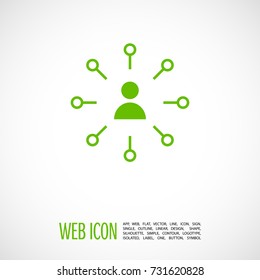 Advancement line vector icon 