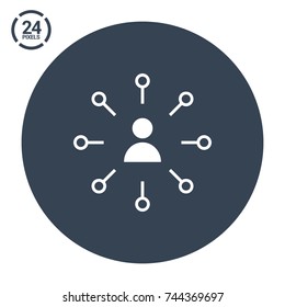 Advancement line vector icon 