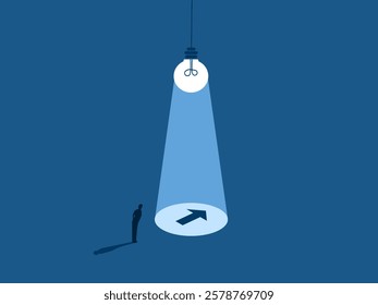 Advancement Opportunity, Lightbulb Leads Businessman