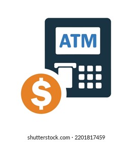 Advantage, Atm Icon. Editable Vector Logo.