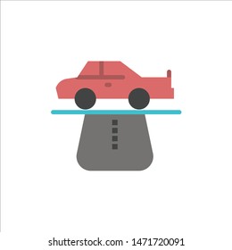 Advantage, Authority, Car, Carpet, Comfort  Flat Color Icon. Vector icon banner Template