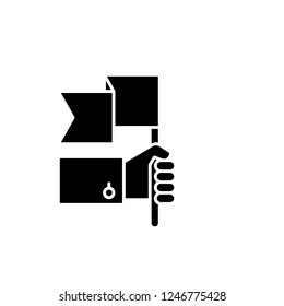 Advantage black icon, vector sign on isolated background. Advantage concept symbol, illustration 