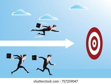 Advantage. Business vector illustration - Shutterstock ID 757259047