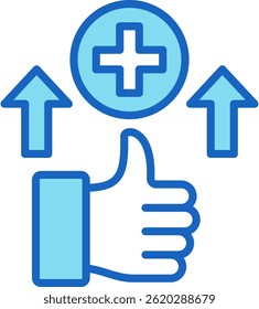 Advantage Icon Blue Vektorgrafik
