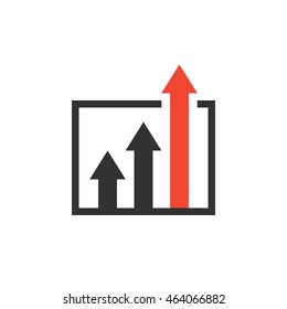 Advantage Icon. Business Growth Concept. Isolated On White Background. Vector Illustration