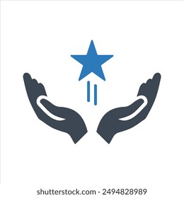 Icono de ventaja. Icono de fidelidad del Cliente