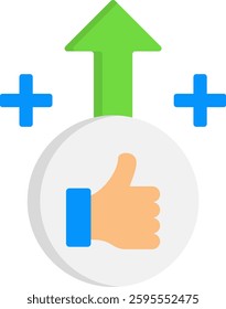 Advantage Icon Flat Vector Illustration