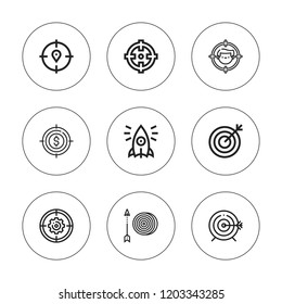 Advantage Icon Set. Collection Of 9 Outline Advantage Icons With Initiative Icons. Editable Icons.