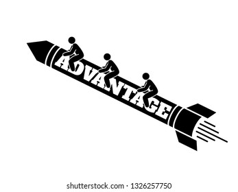 advantage rocket used to fly high