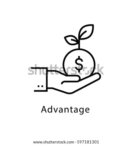 Download Advantage Vector Line Icon Stock Vector (Royalty Free ...