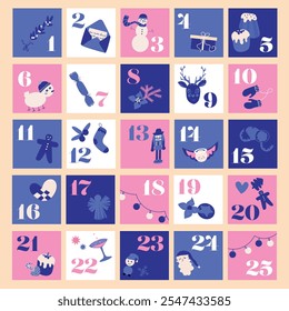 Calendrier de l'Avent du 1er au 25 décembre