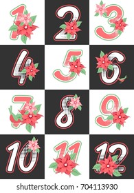 Advent calendar numbers