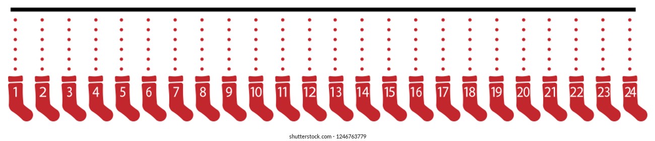 Advent Calendar Socks