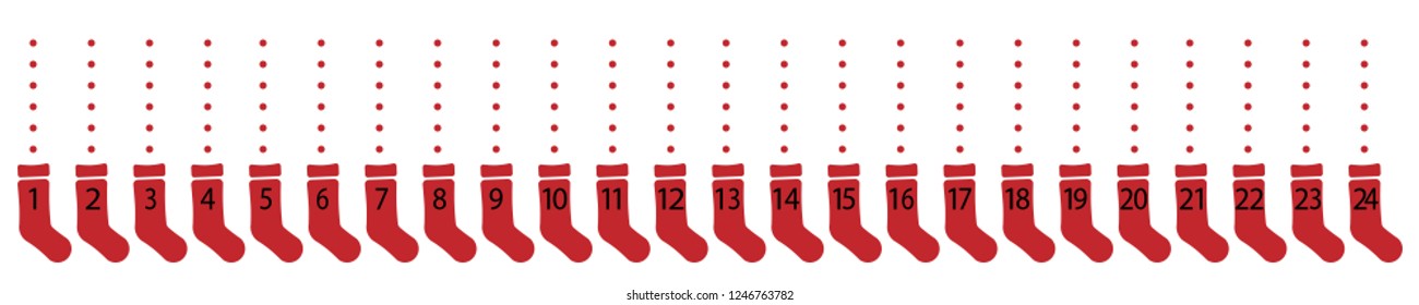 Advent Calendar Socks