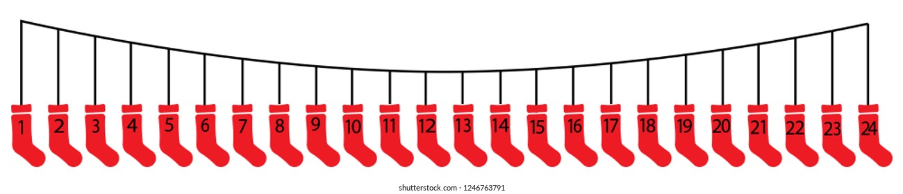 Advent Calendar Socks