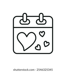 Advent calendar valentine day icon vector basic design simple and modern concept graphic