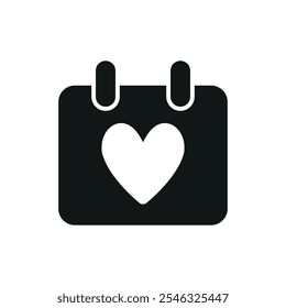 Advent calendar valentine day icon vector basic design simple and modern concept graphic