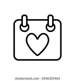 Advent calendar valentine day icon vector basic design simple and modern concept graphic