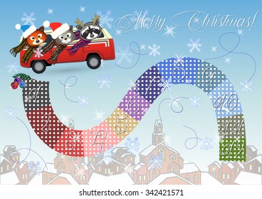 Advent calendar - vector illustration