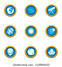 Advent icons set. Flat set of 9 advent vector icons for web isolated on white background