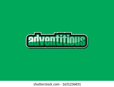 adventitious text lettering vector illustration template