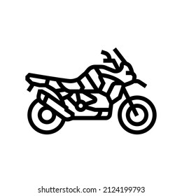 adventure adv line icon vector. adventure adv sign. isolated contour symbol black illustration