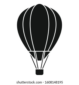 Adventure air balloon icon. Simple illustration of adventure air balloon vector icon for web design isolated on white background