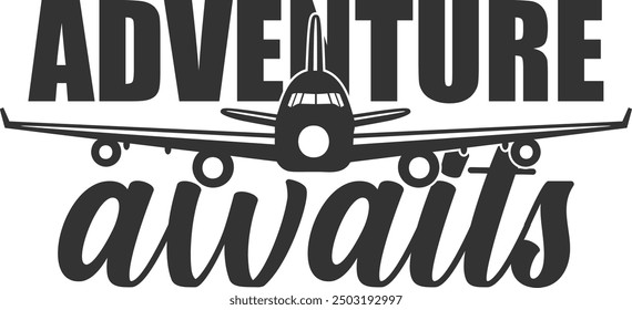 Adventure Awaits - Aviation Illustration