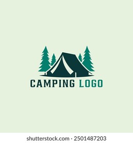 Adventure Awaits Camping Logo Vector Design