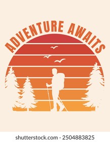 Adventure awaits Graphic T-shirt Design