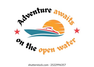 Adventure Awaits on the Open Water with Creative Vector Art