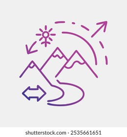 Adventure Awaits  Outline vector Illustration