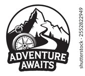 Adventure Awaits vector file logo