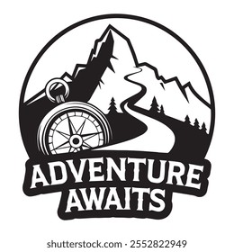 Adventure wartet auf Vektordatei-Logo