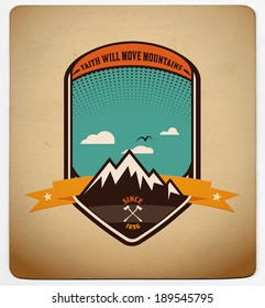 Adventure badge graphic design